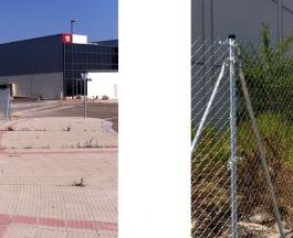 Vallado Metálico con Malla de Simple Torsión en parcelas en Polígono Empresarium de Zaragoza