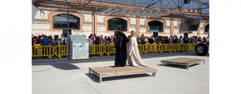 Alquiler valla de plástico para la exposición de Juego de Tronos (Madrid)