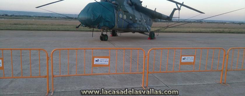 Alquiler Vallas Metálicas en Base Aérea de Zaragoza